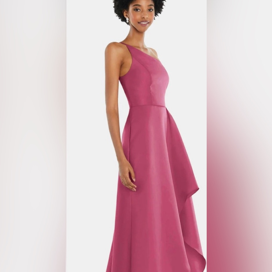 Brand New Alfred Sung Tea Rose Satin Gown Nordstrom Msrp 252